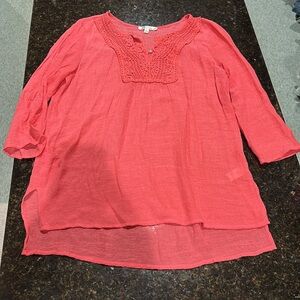 Coral tunic